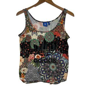 Adidas Originals x FARM Jardim Agharta Tank Top M Floral Trefoil Logo